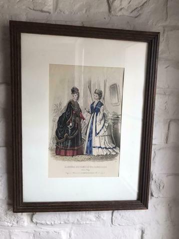 Modegravure uit Le Journal Des Dames et Des Demoiselles, Enlèvement ou Envoi