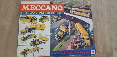 Meccano mecano vintage highway vehicules set 3, Collections, Jouets, Utilisé, Enlèvement ou Envoi