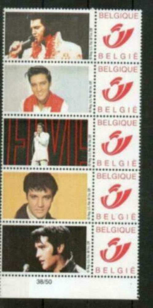 duostamps Elvis Presley, Postzegels en Munten, Postzegels | Europa | België, Ophalen of Verzenden