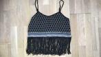 Top à franges Coachella Taille 34, Porté