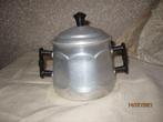 Vintage suikerpot in aluminium bewaard uit jaren 50, Antiek en Kunst, Ophalen