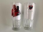 Jupiler bierglazen RED INSIDE ( LUKAKU ) bedrukt, Ophalen of Verzenden, Nieuw, Glas of Glazen, Jupiler