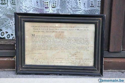 vieux document de jugemant daté de 1778 neufmaison, Verzamelen, Tijdschriften, Kranten en Knipsels, Ophalen of Verzenden