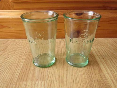 2 superbes verres Bacardi pour mojito, Collections, Verres & Petits Verres, Utilisé, Autres types, Enlèvement ou Envoi