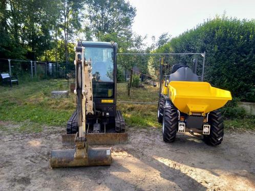 Te huur bobcat graafmachine en/of dumper met machinist, Zakelijke goederen, Machines en Bouw | Kranen en Graafmachines, Graafmachine