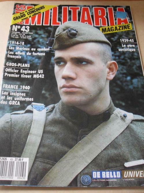 Revue Militaria N° 43 - Marines Insignes - Para soviétique, Boeken, Oorlog en Militair, Gelezen, Landmacht, Tweede Wereldoorlog
