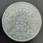 Belgium 1867 - 5 Fr. Zilver - Leopold II - Morin 154 - Pr, Zilver, Zilver, Losse munt, Verzenden