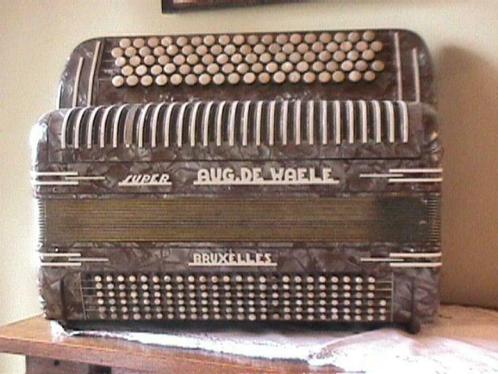 Prachtige antieke knoppen accordeon, Musique & Instruments, Accordéons, Utilisé, Accordéon à boutons, Autres formats, Autres marques