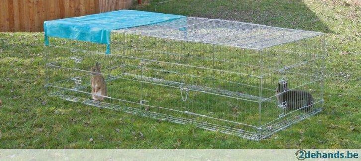 Buitenren voor knaagdieren met afdekking - Agrodieren, Dieren en Toebehoren, Knaagdieren en Konijnen | Toebehoren, Ophalen of Verzenden