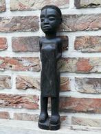 Mooi groot beeld in hout - menselijke figuur - Afrika Angola, Antiek en Kunst, Kunst | Beelden en Houtsnijwerken, Ophalen of Verzenden