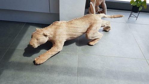 Sculpture moderne en bois: Bigger Jaguar, Antiquités & Art, Art | Sculptures & Bois, Enlèvement ou Envoi