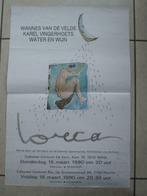 oude affiche 1999: Lorca  - Wannes Vande Velde ..., Ophalen of Verzenden