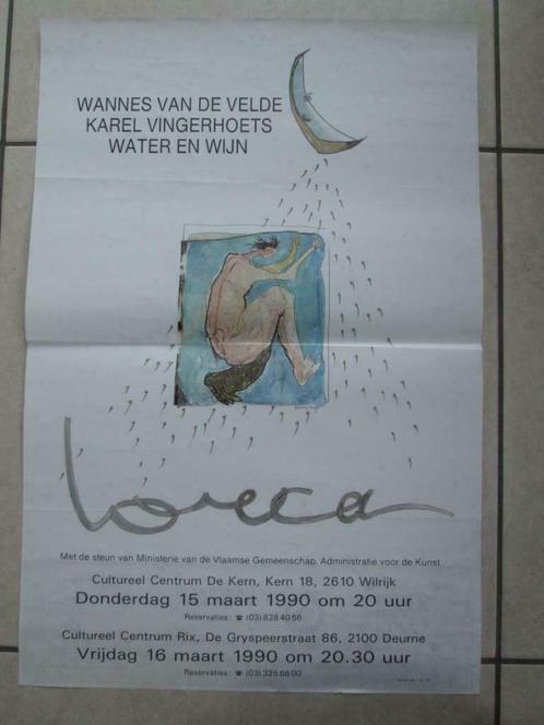 oude affiche 1999: Lorca  - Wannes Vande Velde ..., Collections, Posters & Affiches, Enlèvement ou Envoi