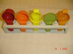 Tupperware Vintage 5 keukenhulpjes + houder perfecte staat, Ophalen of Verzenden, Nieuw