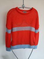 Trui, fel oranje en lichtblauwe lijnen, Kleding | Dames, Truien en Vesten, Ophalen, JBC, Nieuw, Oranje