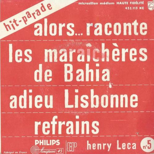Henry Leca – Refrains / Adieu Lisbonne + 2 – Single - EP, CD & DVD, Vinyles Singles, EP, Pop, 7 pouces, Enlèvement ou Envoi