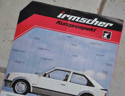 IRMSCHER ( Opel tuner ) foldertje uit 1981 : zeer zeldzaam, Livres, Autos | Brochures & Magazines, Opel, Envoi