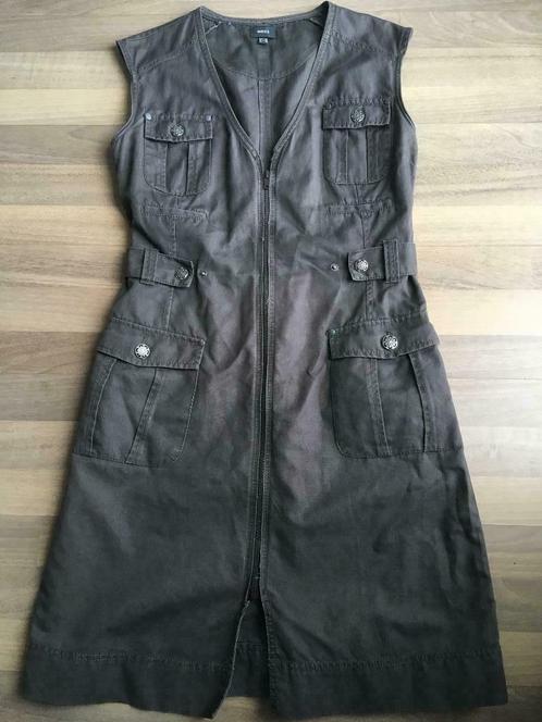 MantelKleedje - Mexx - maat 40, Kleding | Dames, Jurken, Gedragen, Maat 38/40 (M), Bruin, Knielengte, Ophalen of Verzenden