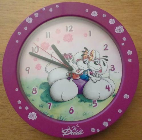 Horloge murale Diddl, Maison & Meubles, Accessoires pour la Maison | Horloges, Utilisé, Horloge murale, Enlèvement ou Envoi