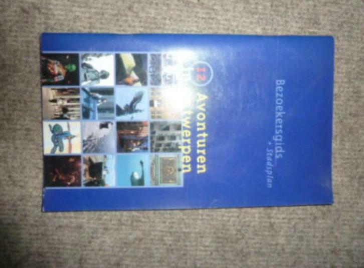boek 12 AVONTUREN IN ANTWERPEN Bezoekersgids + stadsplan, Boeken, Reisgidsen, Gelezen, Reisgids of -boek, Benelux, Overige merken