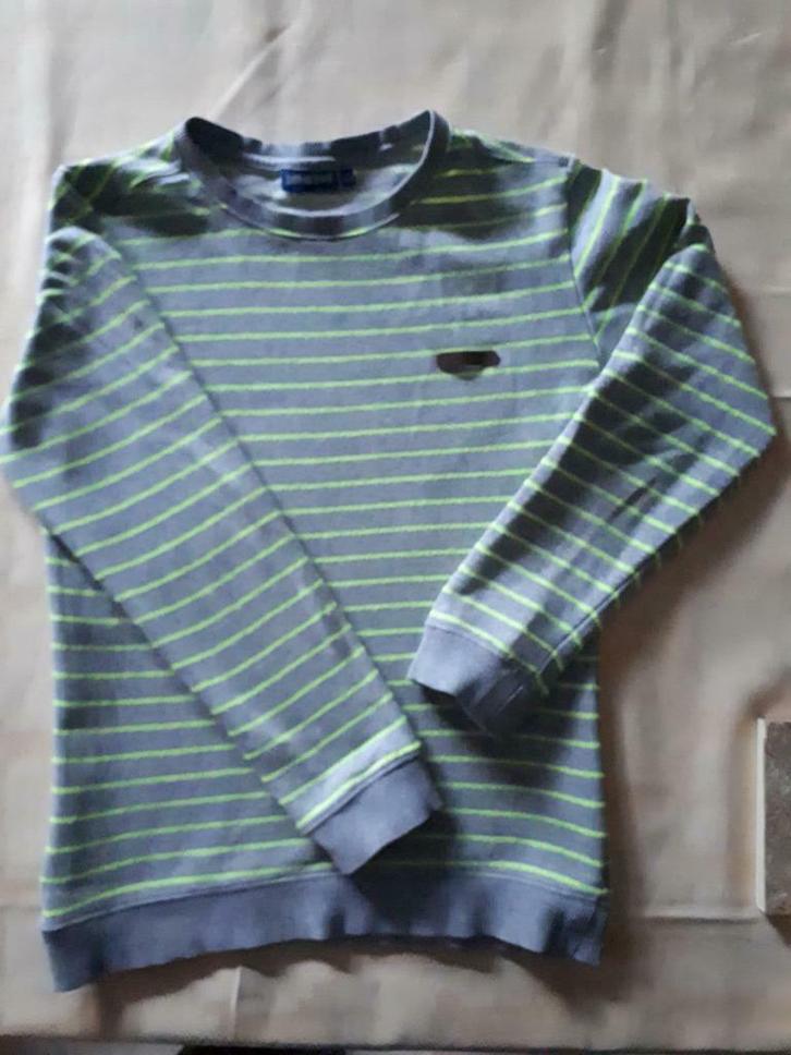 Leuke grijs met gele trui, merk Someone, maat 152., Kinderen en Baby's, Kinderkleding | Maat 152, Gebruikt, Jongen, Trui of Vest