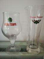 2 verres Vieux temps 1 euro pièce - 1.5 pour 2, Collections, Marques de bière, Comme neuf, Enlèvement