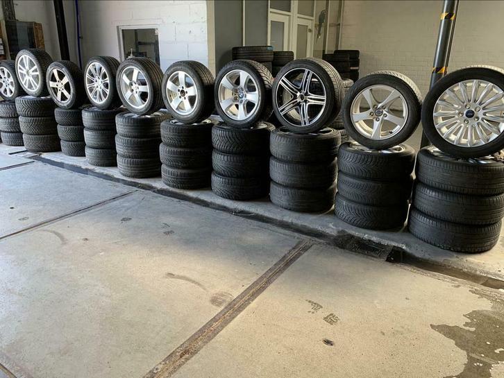 Verschillende velgen met banden in goede staat, Auto-onderdelen, Banden en Velgen, Band(en), 16 inch, Ophalen