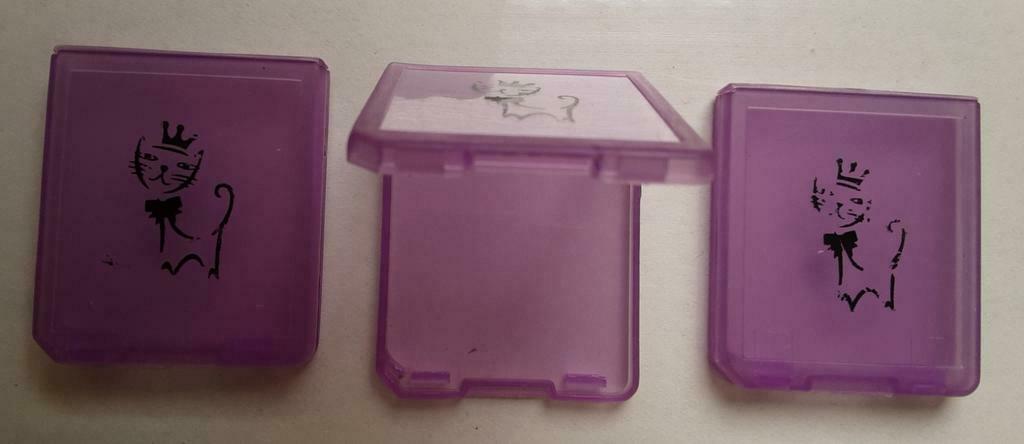 Boitier mauve de protection pour jeu DS 4cm, Envoi, Utilisé, Housse, Sac ou Boîtier
