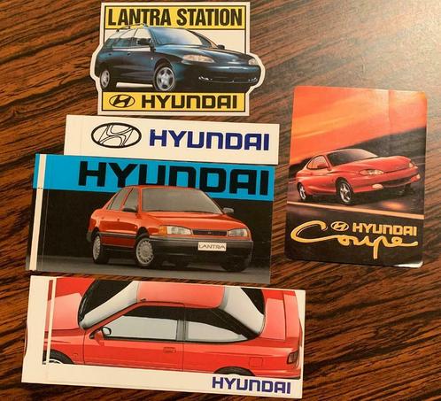 Lot 5x stickers Hyundai, Collections, Autocollants, Enlèvement ou Envoi