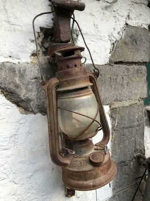 Lampe de mine à huile, Antiquités & Art, Antiquités | Éclairage