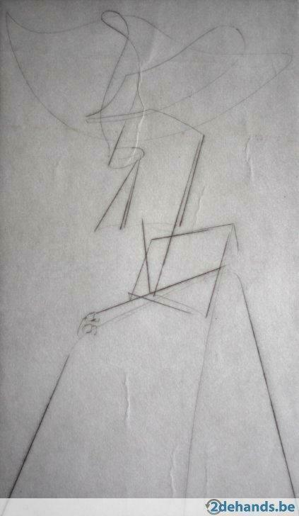 Ets Gaston Bertrand (1910-1994) Religieuse - 38/40 - 1970, Antiquités & Art, Art | Eaux-fortes & Gravures, Enlèvement