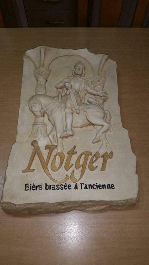 Enseigne publicitaire bière Belge Notger, Verzamelen, Merken en Reclamevoorwerpen, Zo goed als nieuw, Reclamebord, Ophalen