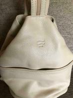 Lederen rugzak Crinkles, Handtassen en Accessoires, Tassen | Damestassen, Ophalen, Zo goed als nieuw, Beige, Overige typen