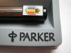 Parker pen logo Belgische vlag F161, Vulpen, Met doosje, Ophalen of Verzenden, Zo goed als nieuw