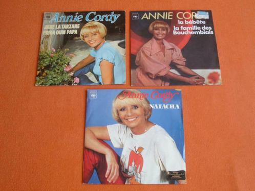 Lot 3 Vinyls 45 Tours : * ANNIE CORDY *, Cd's en Dvd's, Vinyl | Overige Vinyl, Overige formaten, Ophalen