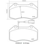 Plaquettes de freins Brembo HP2000 pour Abarth 500, Punto, Auto diversen, Autosport-onderdelen, Nieuw, Ophalen of Verzenden