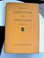 Antiek leerboek “Literatuur- en Stijlstudie” door W. Kramer., Livres, Langue | Langues Autre, Non-fiction, Utilisé, Enlèvement ou Envoi