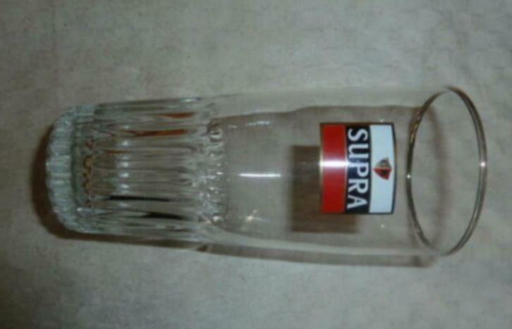 #B bier glas SUPRA Brouwerij Chevalier Marin - Mechelen, Verzamelen, Glas en Drinkglazen, Nieuw, Bierglas, Ophalen of Verzenden