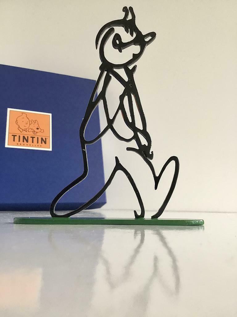 Silhouette Tintin Alph'art 20 cm Socle beige B + C ETAT NEUF - Rue du Labrador