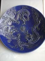 Grande Assiette chinoise Dragons en porcelaine1900/20(38cm), Enlèvement