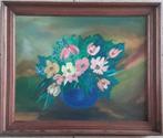 Pot Bloemen door Heymans, Antiek en Kunst, Kunst | Schilderijen | Klassiek, Ophalen