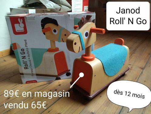 Janod Roll 'N Go houten rek met opberger, Kinderen en Baby's, Speelgoed | Houten speelgoed, Zo goed als nieuw, Ophalen of Verzenden