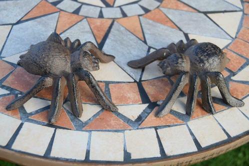 Araignées en fonte patinée (le couple ), Huis en Inrichting, Overige Huis en Inrichting, Nieuw, Ophalen of Verzenden