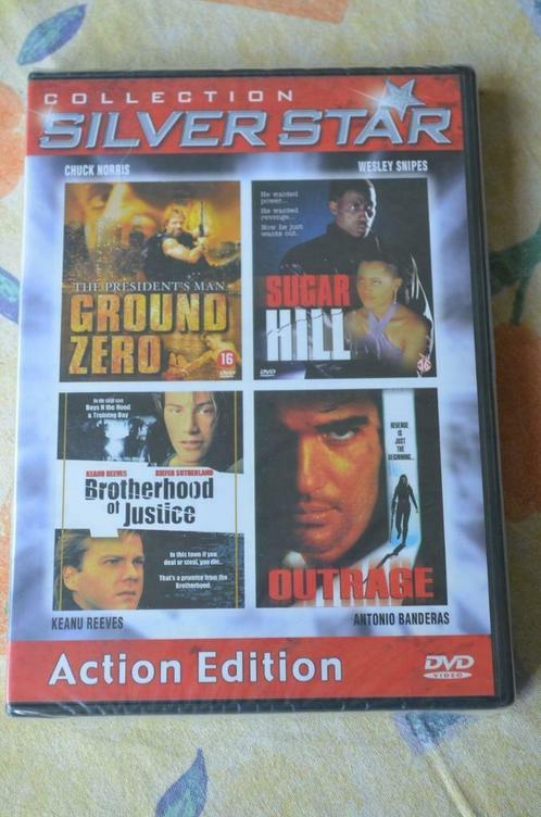 Silverstar collection  action box 4 films (actie), CD & DVD, DVD | Action, Action, À partir de 16 ans, Enlèvement ou Envoi