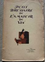 Oud boek over wijn: Petit Bréviaire de l'amateur de vin, Boeken, Gelezen, Ophalen of Verzenden, Brochier Henri