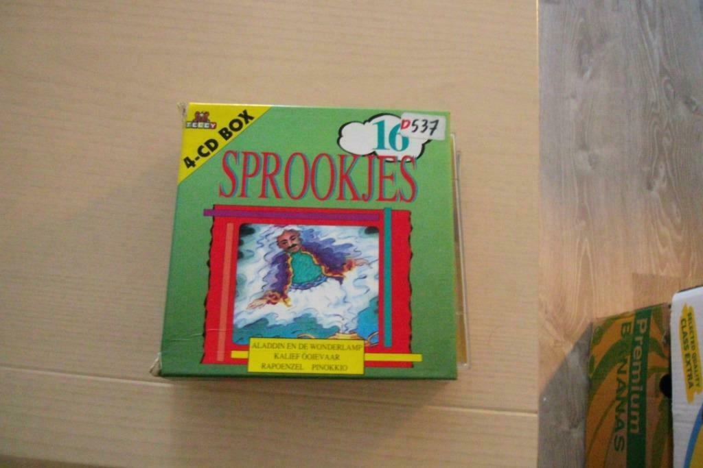 16 sprookjes op 4 cd's, Cd's en Dvd's, Cd's | Kinderen en Jeugd, Ophalen of Verzenden