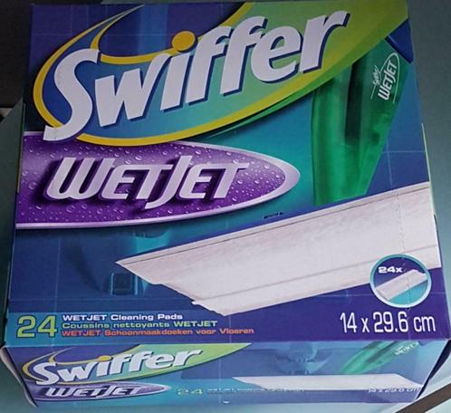 ② 24 x Lingettes pour balai SWIFFER WETJET — Produits de nettoyage —  2ememain
