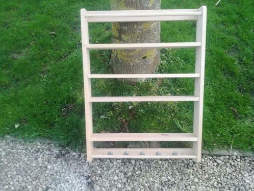 Wandrekje met 4 schabjes in massief hout, Huis en Inrichting, Woonaccessoires | Wandplanken en Boekenplanken, Zo goed als nieuw