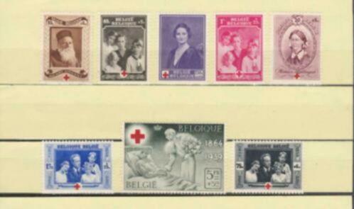 N 496/503 MNH SERIE CROIX - ROUGE de 1939., Timbres & Monnaies, Timbres | Europe | Belgique, Non oblitéré, Gomme originale, Croix-Rouge