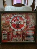 Coca Cola kader met klok ophangbaar werkt perfect., Minder dan 50 cm, Nieuw, Minder dan 50 cm, Ophalen of Verzenden